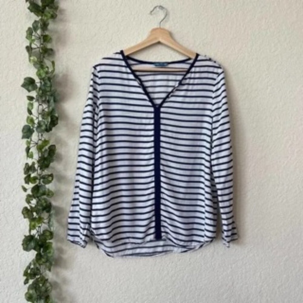 FLEUR BLEUE | TOP SIZE S WHITE/BLUE